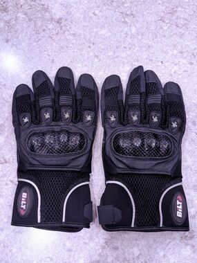 BILT Motorcycle Riding Gloves – Men’s XL – Leather – Hard Knuckle Protection